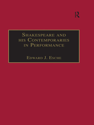 cover image of Shakespeare and his Contemporaries in Performance